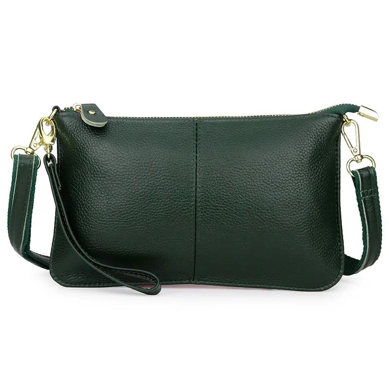 Colorful Bag Dames Echt Leren Dag Clutches Snoepkleur Schoudertas Dames Mode Crossbody Tassen Kleine Dames Handtassen Clutch Bolsos