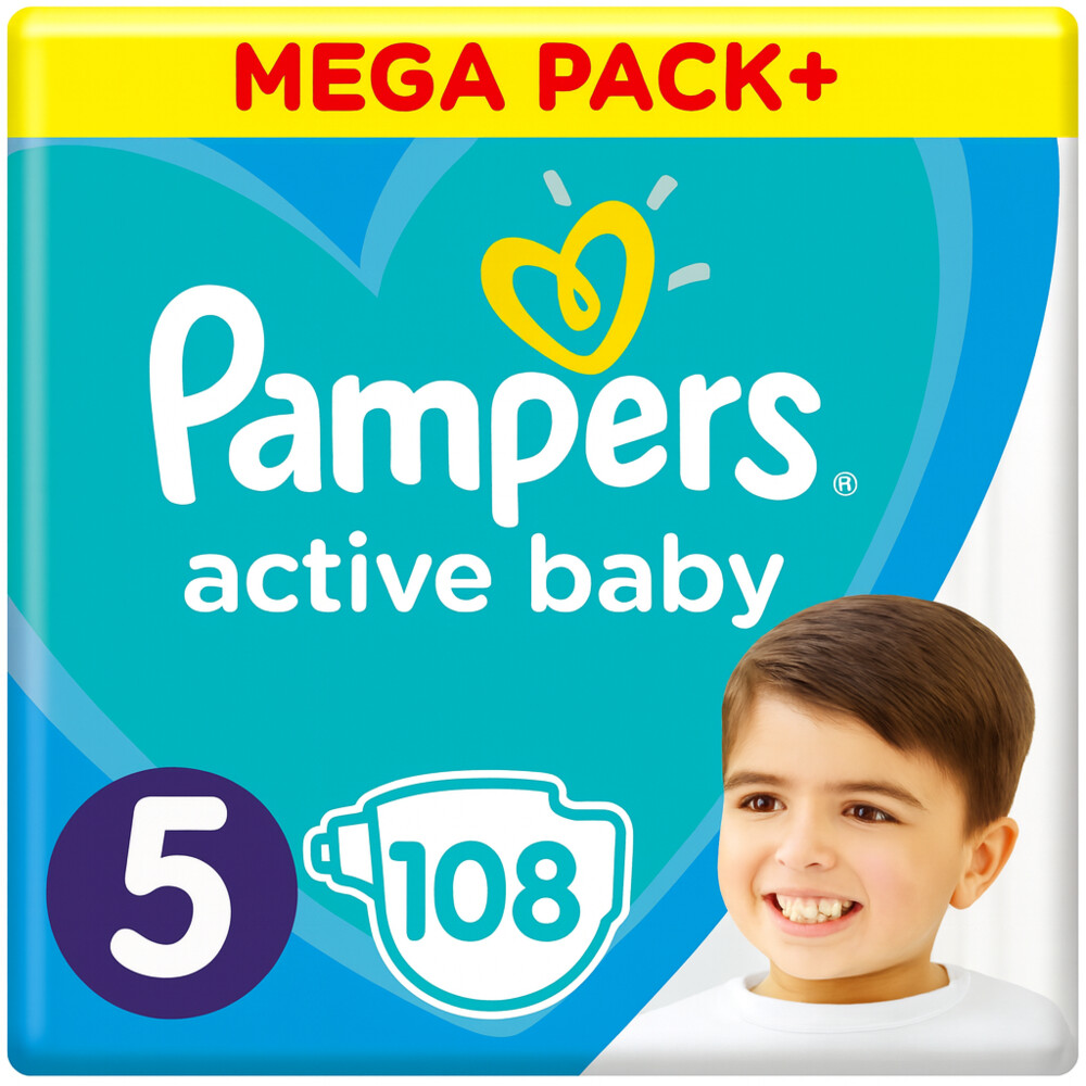 Pampers Active Baby Luiers Maat 5 (11-16 kg) 108 stuks