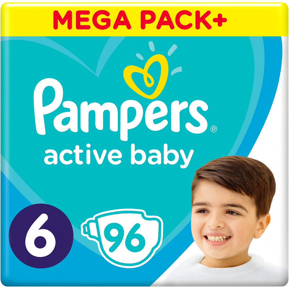 Pampers Active Baby Luiers Maat 6 (13-18 kg) 96 stuks