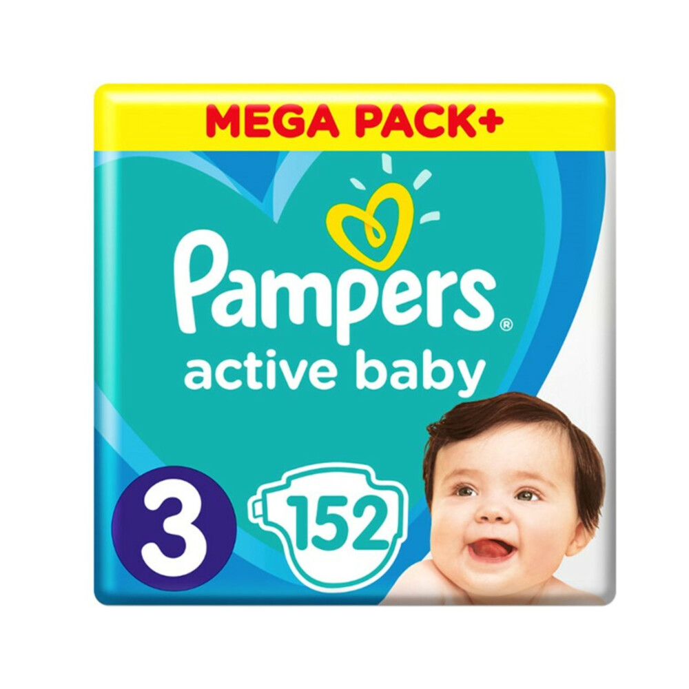Pampers Active Baby Luiers Maat 3 (6-10 kg) 152 stuks