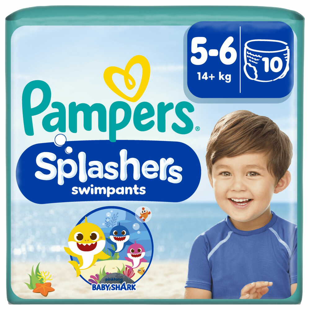 Pampers 3x  Splashers Zwemluiers Maat 5-6 (14 kg+) 10 stuks
