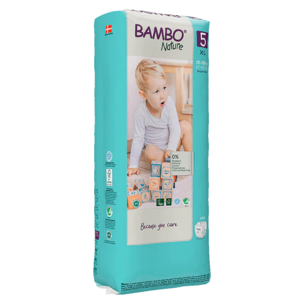 Bambo Nature 2x  Luiers Maat 5 (12-18 kg) 44 stuks