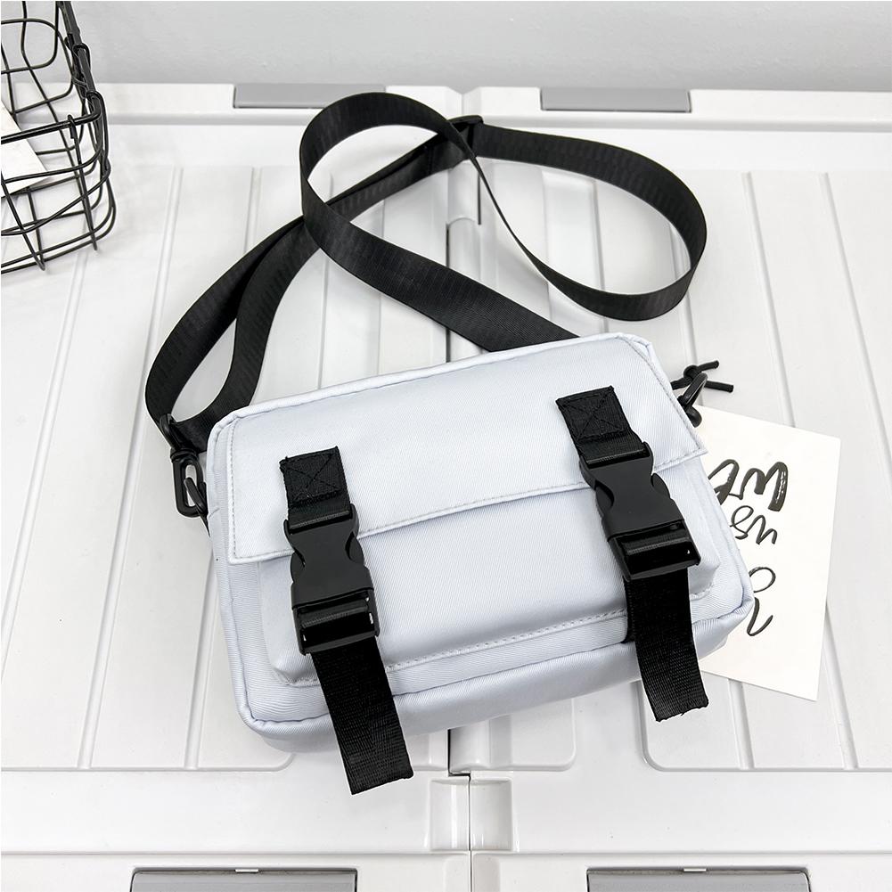 Your favorite bag Nylon schoudertas Effen kleur Casual heuptasje Crossbodytas met grote capaciteit Fashionalbe voor weekendvakantie Reizen Heuptasje grijs