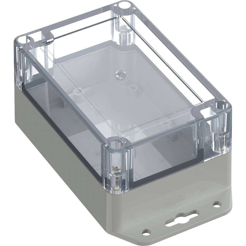 TRU COMPONENTS TC-10860624 Flensbehuizing 120 x 80 x 60.20 Polycarbonaat Lichtgrijs 1 stuk(s)