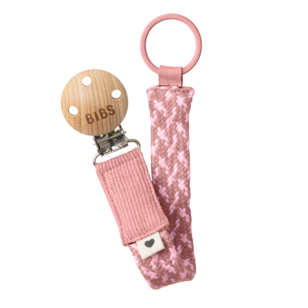 Bibs  Fopspeenkoord - Dusty Pink / Baby Pink - 1 stuk