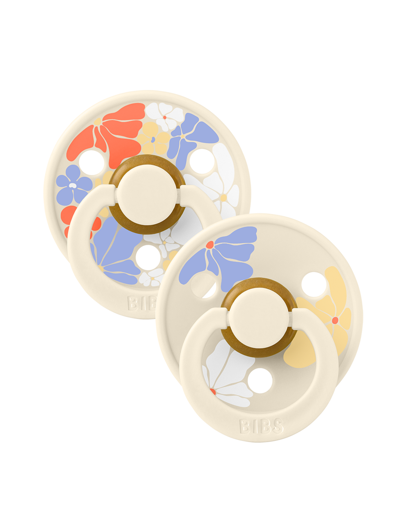 Bibs – Studio Collection - Fopspeen - Rond – Morning Bloom – Maat 1 – 2 Stuks