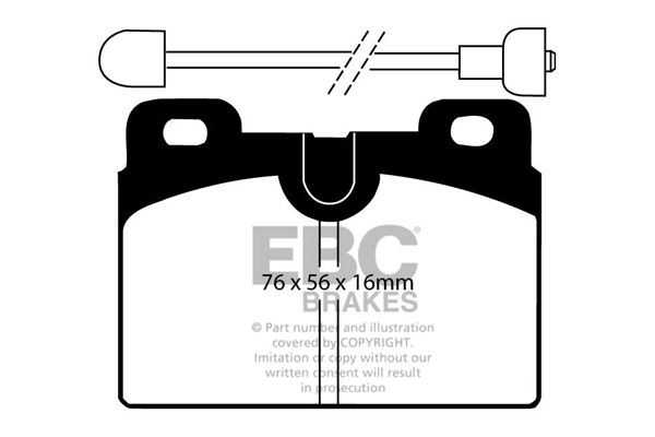 Talbot Remblokkenset EBC Ultimax2 DP428
