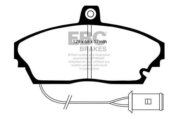 Rover Remblokkenset EBC Ultimax2 DP643