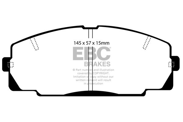 Toyota Remblokkenset EBC Ultimax2 DP722