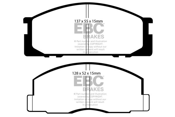 Toyota Remblokkenset EBC Ultimax2 DP743