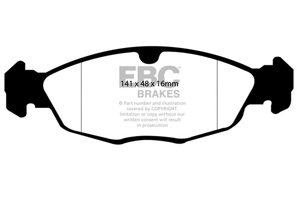Daewoo Remblokkenset EBC Ultimax2 DP940