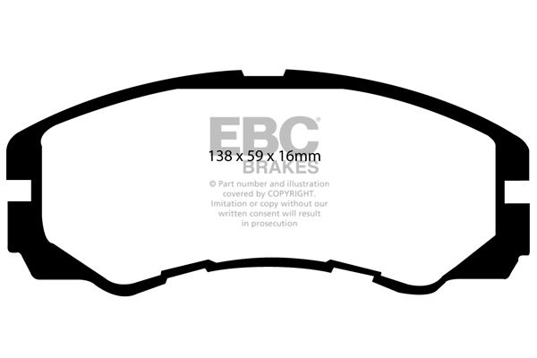 Isuzu Remblokkenset EBC Ultimax2 DP973