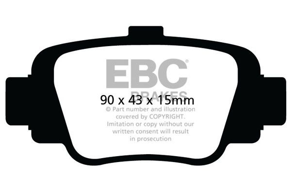 Nissan Remblokkenset EBC Ultimax2 DP998