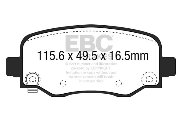Jeep Remblokkenset EBC Ultimax2 DPX3031