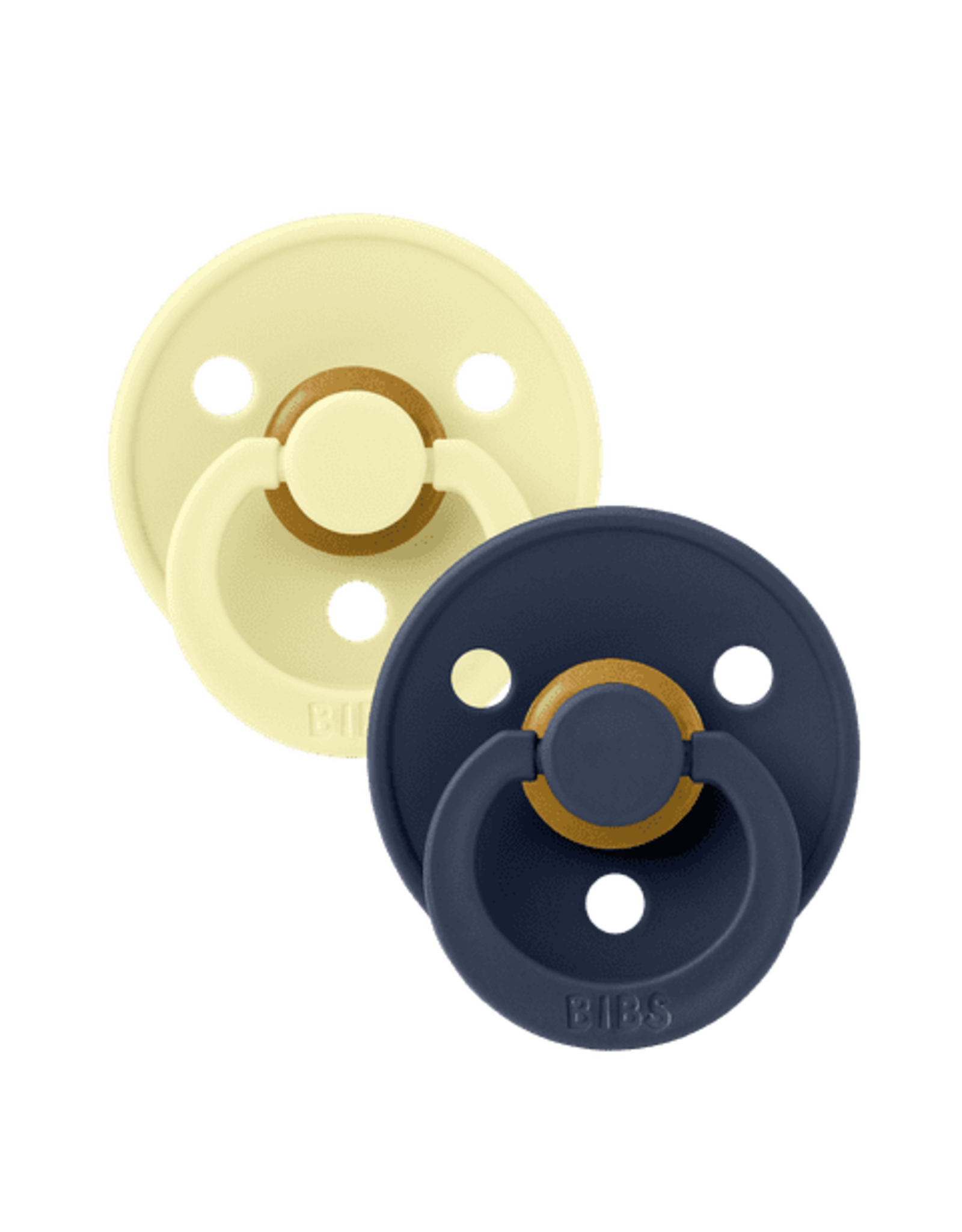 Bibs  Colour Fopspeen - Rond - Maat 2 - Luna/Deep Space - 2 Stuks
