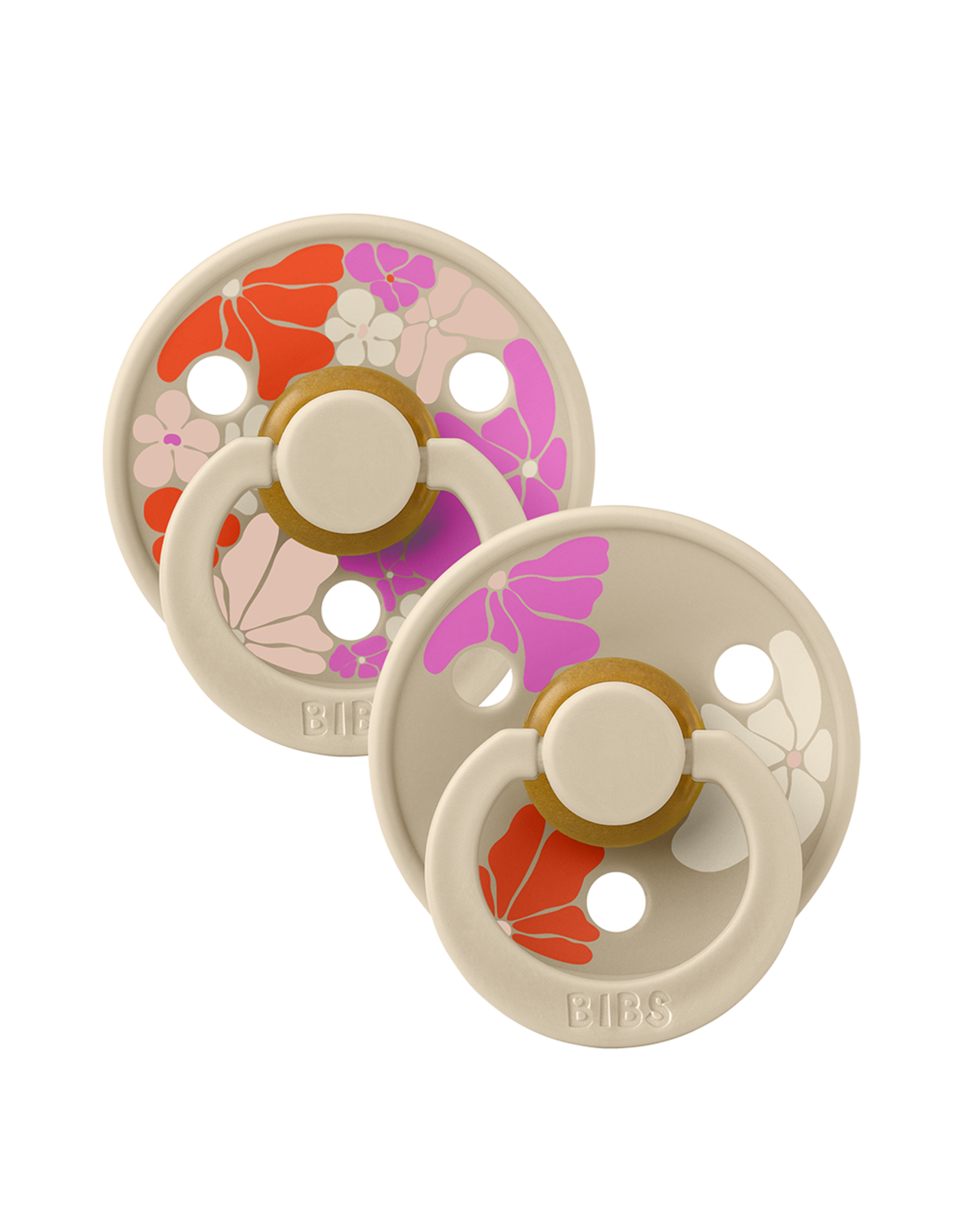 Bibs – Studio Collection - Fopspeen - Rond – Vanilla Mix – Maat 2 – 2 Stuks