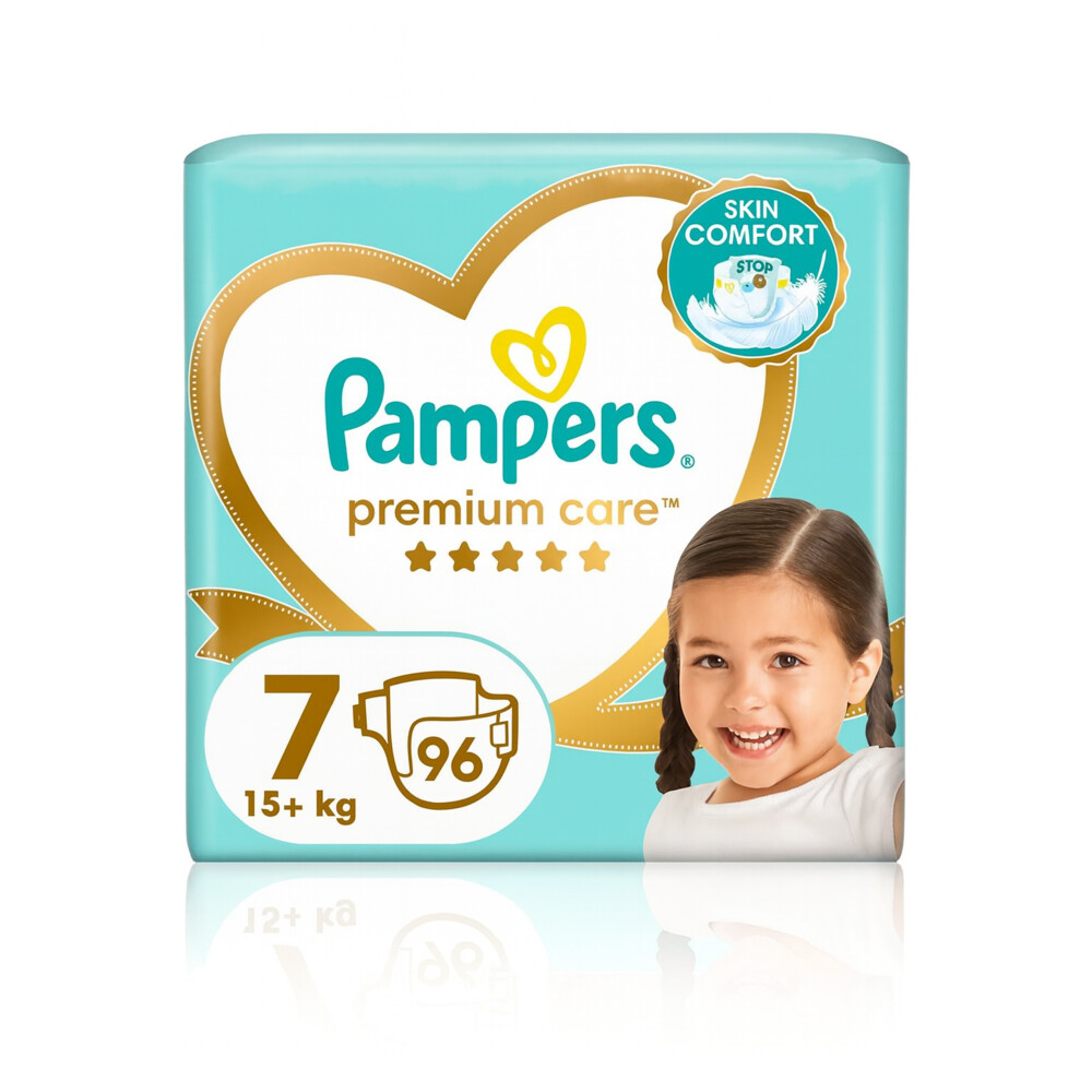 Pampers Premium Care Luiers Maat 7 (15+ kg) 96 stuks