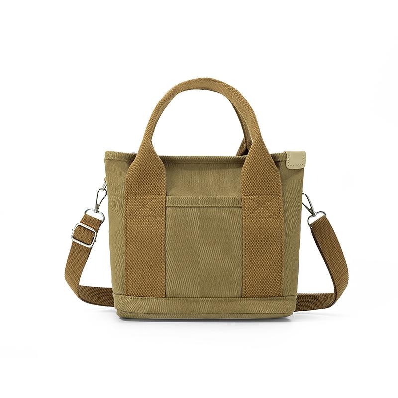 RUWB BAGS Canvas Duurzame damestas met handvat aan de bovenkant Meisjes schoudertas Grote capaciteit Tote Handtassen Vrouwelijke reistas Draagbare mama tas