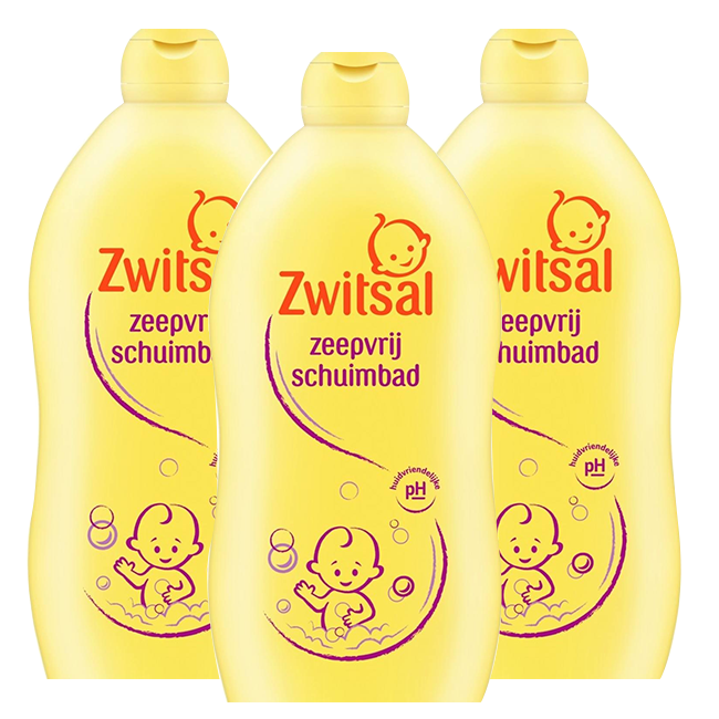 Zwitsal  Zeepvrij Schuimbad - 3 x 700 ml - Voordeelpack