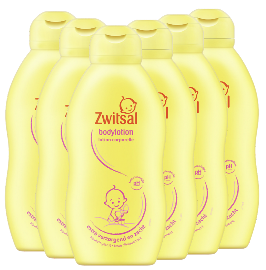Zwitsal  Bodylotion - 6 x 400ml - Voordeelverpakking