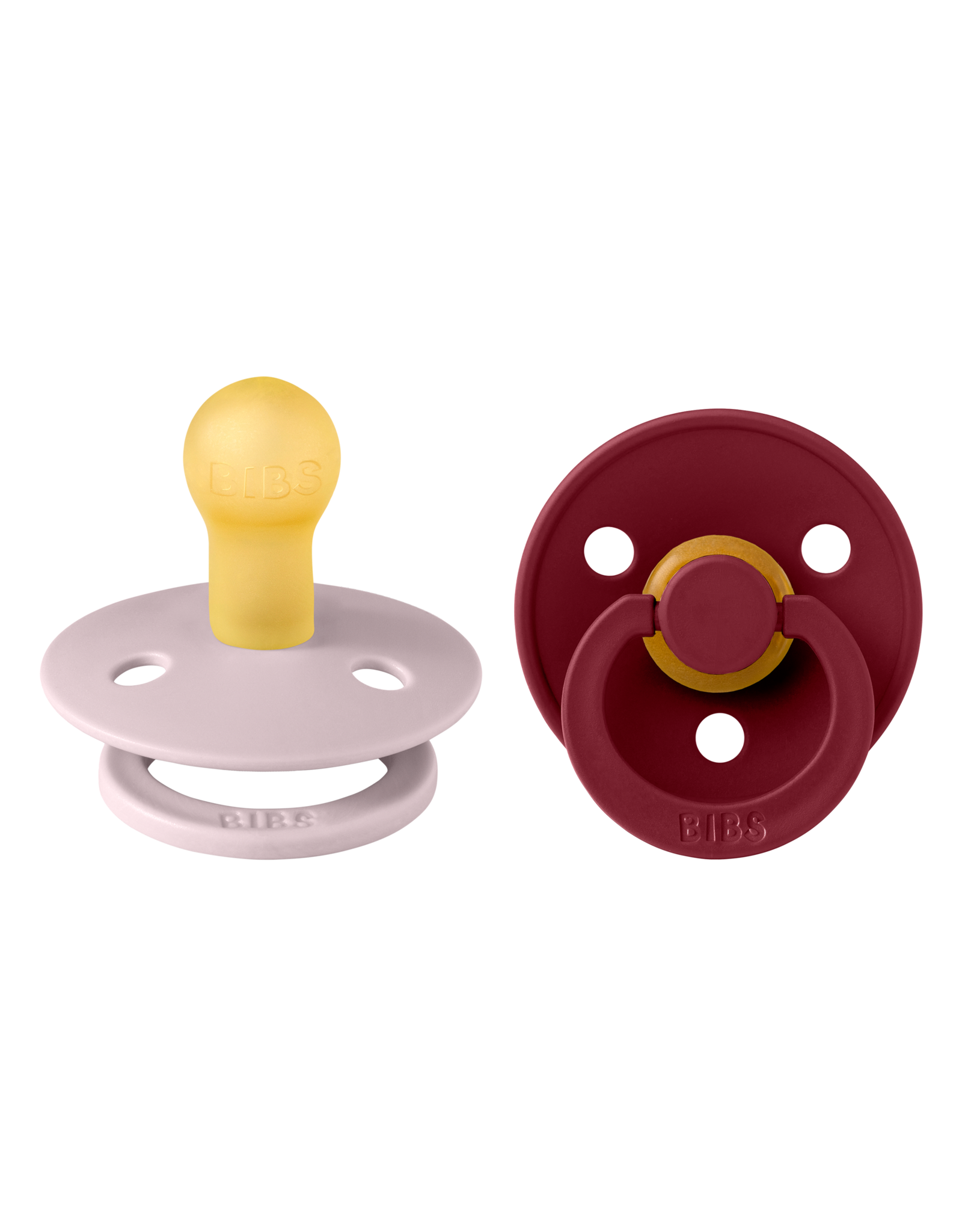 Bibs  Colour Fopspeen - Rond - Maat 1 - Pink Plum/Elderberry - 2 Stuks