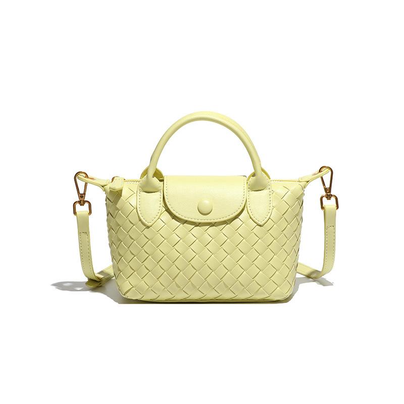 Framont Fashion House High sense fashion woven Longxiang dumpling bag retro trend hand carry shoulder bag niche design messenger bag
