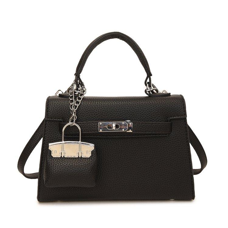 Your favorite bag Popular Solid Color Women's Bags Hundred Crossbody Bags Premium Sense Handbags Female zwart