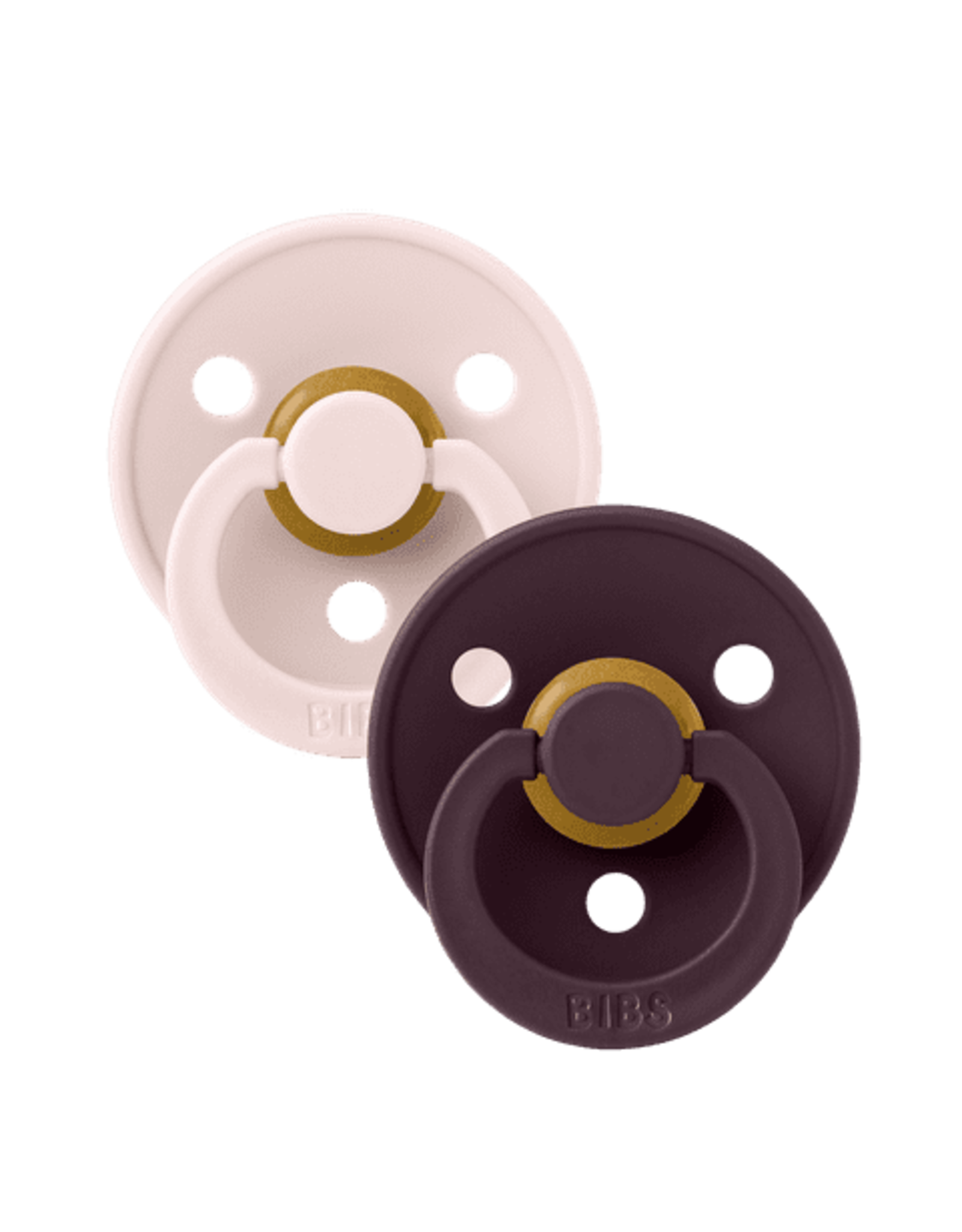 Bibs  Colour Fopspeen - Rond - Maat 2 - Petal/Plum - 2 Stuks