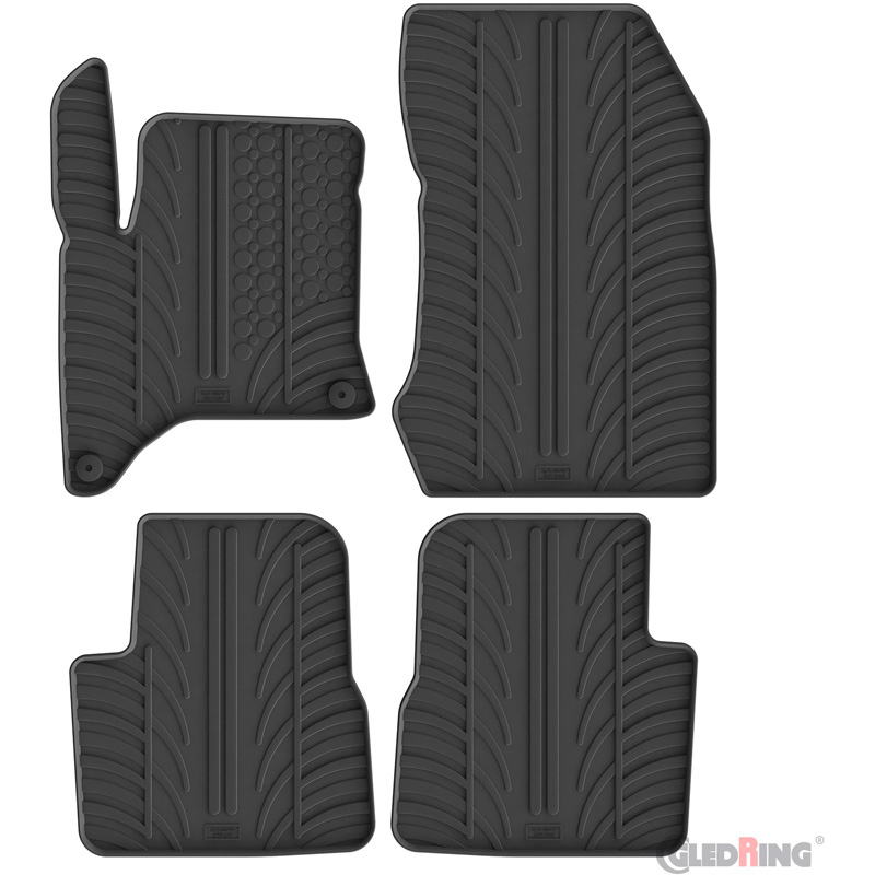 Citroen Gledring Rubbermatten passend voor Citroën C4 III MHEV 2024- (T profiel 4-delig + montageclips)