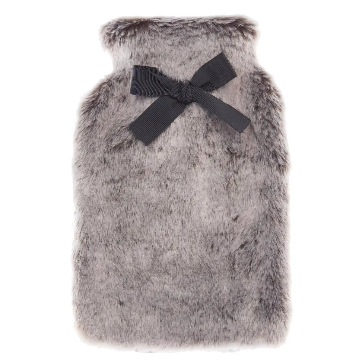 Feeric lights & Christmas Warmwaterkruik - 280 ml - fluffy pluche - grijs - winter - kruik -
