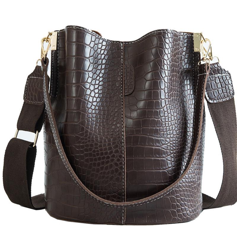 YOUHUAGUO Dames krokodillenpatroon leren tas schoudertas Messenger handtas CODE