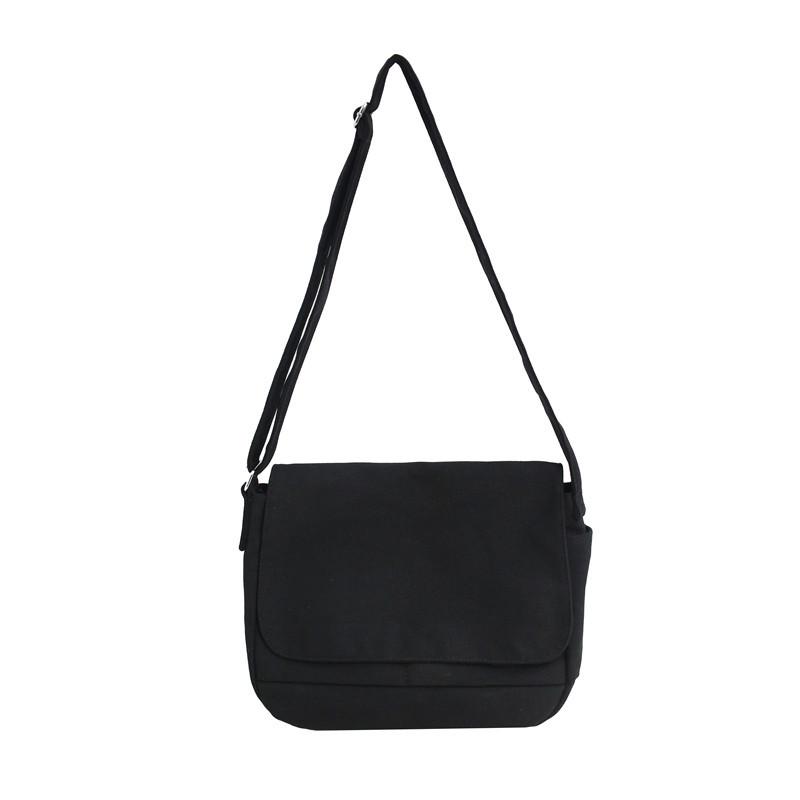 Your favorite bag Nieuwe eenvoudige canvas tas effen kleur enkele schoudertas crossbody tas one Size