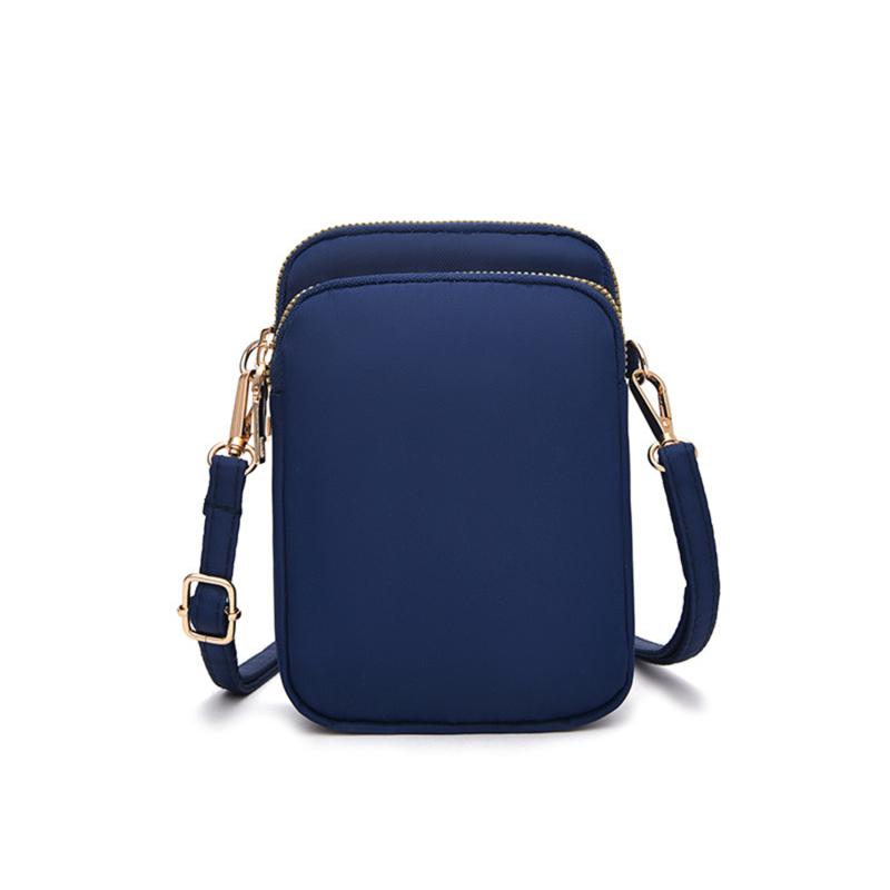 Comple Crossbody Walking Mini Kleine Tas Zet Mobiele Telefoon Stoffen Tas Verticale Munt Portemonnee