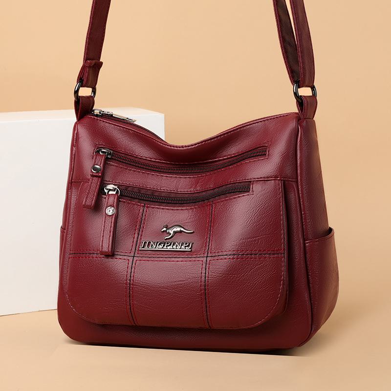 Super Select 2024 Dames Messenger Bags met Multi-Layer Design, Grote Capaciteit Mom Bags voor Schouderdragen 25x21x12 cm