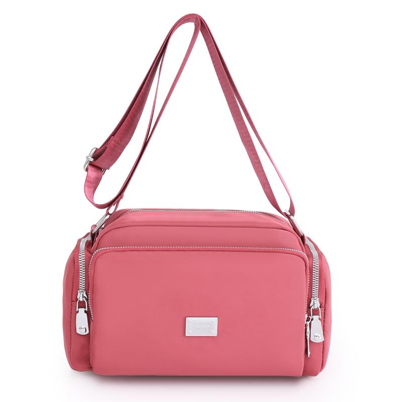 Your favorite bag Damestas Waterdichte nylon handtassen Pure kleur Mode Multifunctioneel Crossbody draagtas met grote capaciteit Casual Messenger Mum Bag