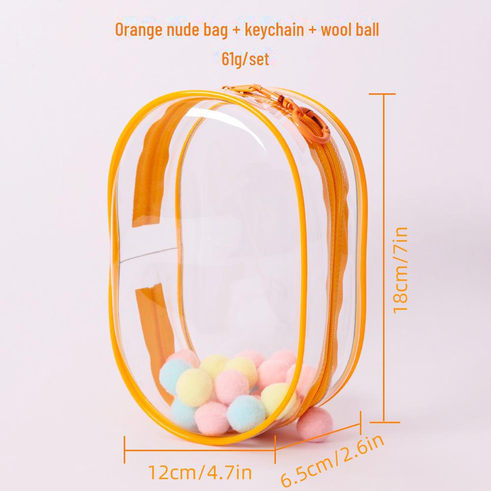 StrideBox Labubu Hoog-Transparant PVC Anime Pop Stofdichte Hangzak