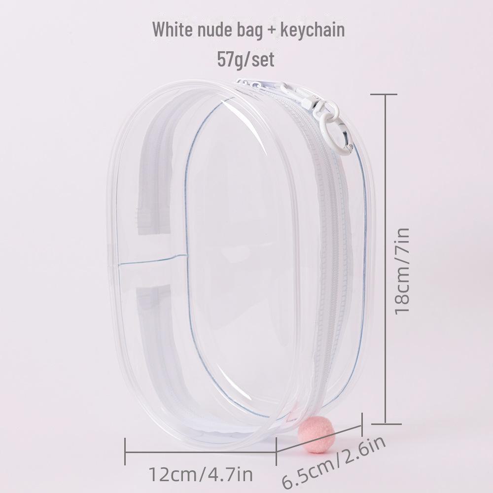 StrideBox Labubu Hoog-Transparant PVC Anime Pop Stofdichte Hangzak