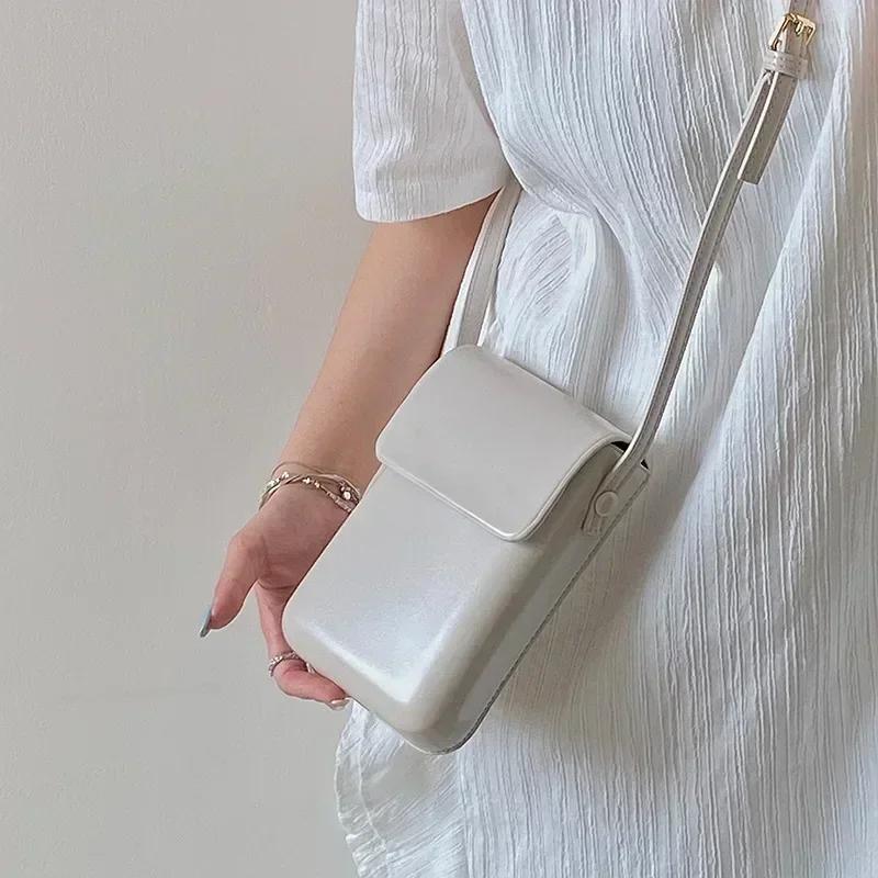 SZwatch Flap Crossbody Tassen Dames Mini PU Lederen Schoudertassen en Handtassen voor Meisjes Dames Telefoon Eenvoudige Effen Designer Tas