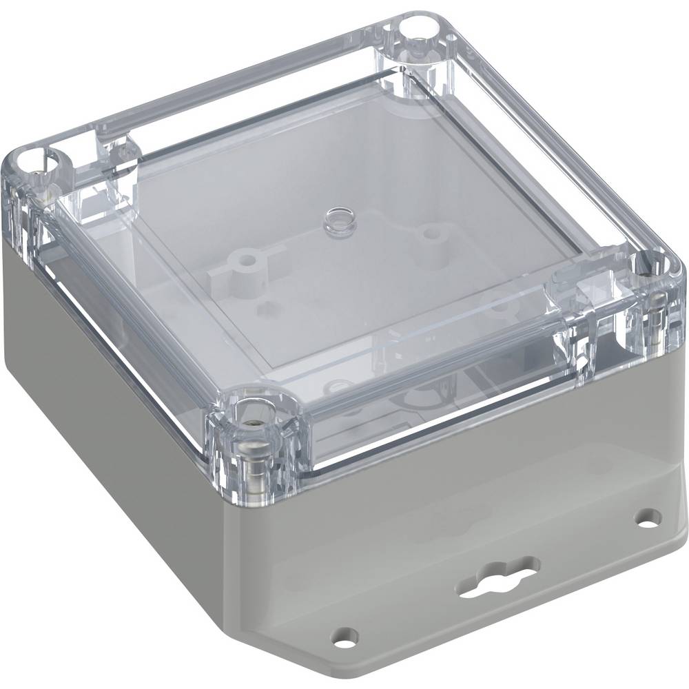 TRU COMPONENTS 6U07090905639 TC-13865244 Industriële behuizing 121.5 x 91.5 x 45 Polycarbonaat Lichtgrijs, Transparant 1 stuk(s)