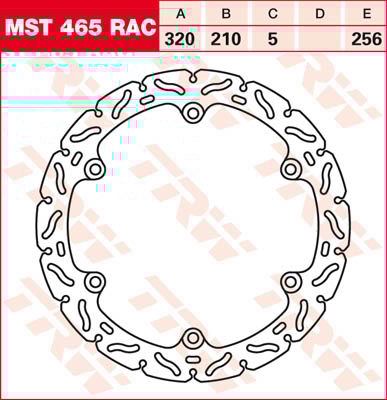 TRW Remschijf, remschijven voor de moto, MST465RAC