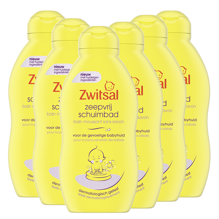 Zwitsal  Zeepvrij Schuimbad - 6 x 200 ml - Voordeelverpakking