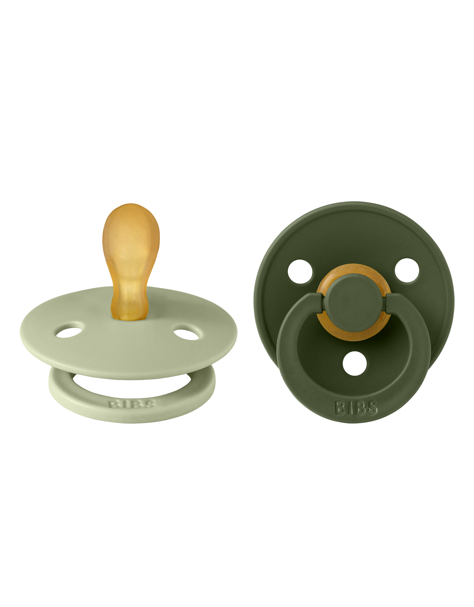 Bibs  Colour Fopspeen - Symmetrisch - Maat 1 - Sage/Hunter Green