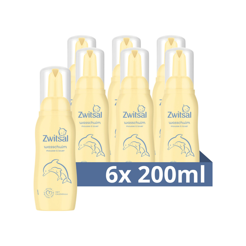 Zwitsal 6x  Wasschuim 200 ml