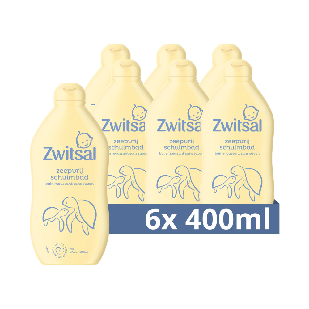 Zwitsal 6x  Zeepvrij Schuimbad 400 ml