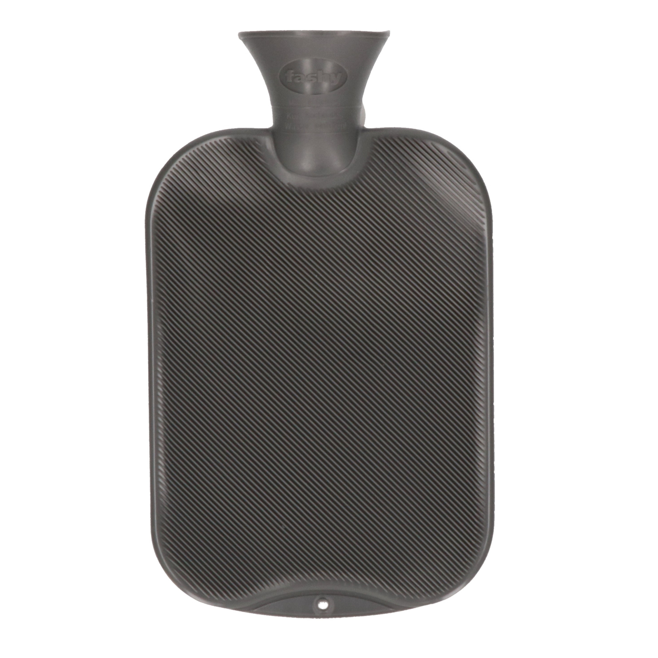 Merkloos Warmwater kruik - 2 liter - antraciet - winter kruiken -