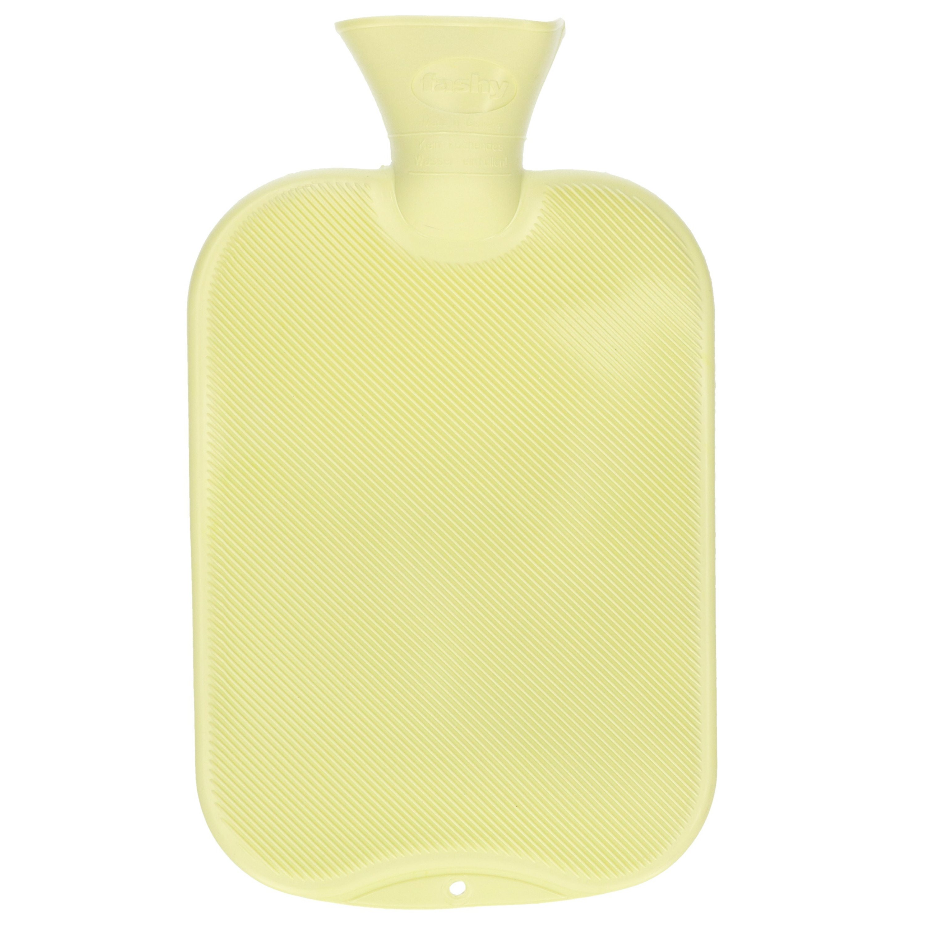 Merkloos Warmwater kruik - 2 liter - geel - winter kruiken -