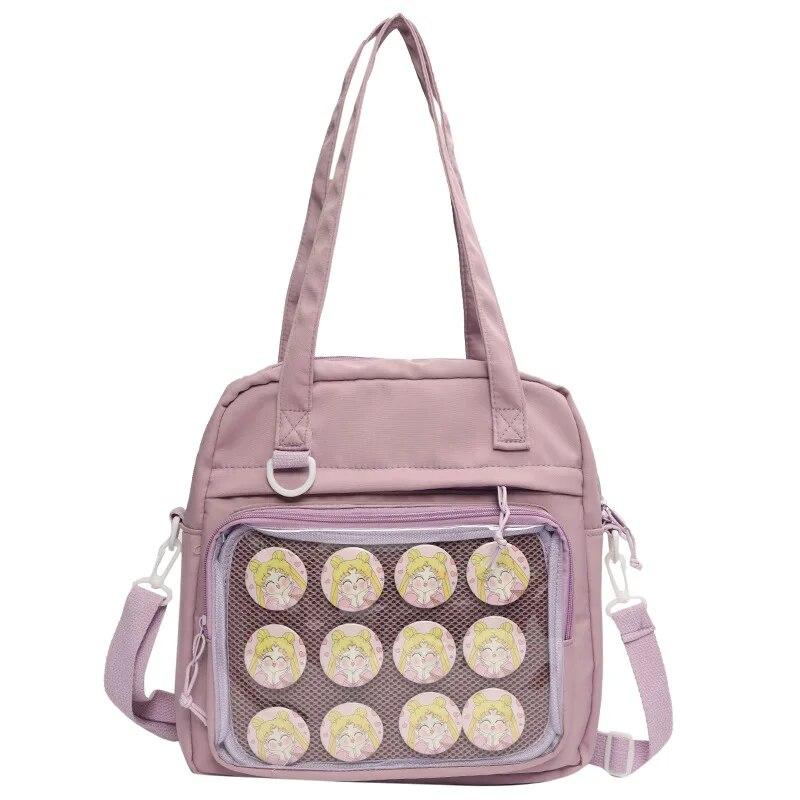 HaiKouLiJinHaiKeJiYouXianGongSi Japanse Stijl Kawaii Itabag Voor Poppen Grote Handtassen Nieuwe Nylon Schooltassen Voor Tienermeisjes Tote Schoudertas JK Crossbody tas