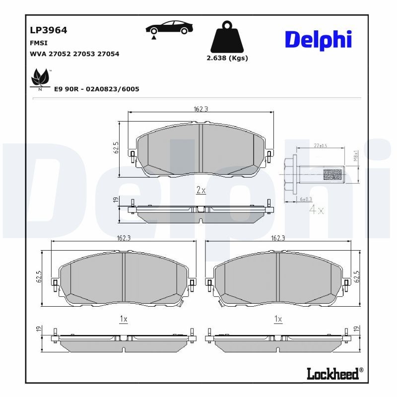 Toyota Remblokkenset, schijfrem