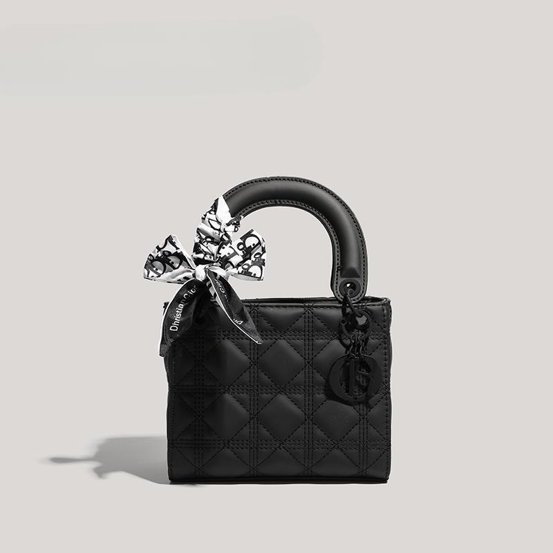 Wucifang Bags Mat Borduurwerk Lijn Prinses Handtas Mode Alles-in-één Handtas Mode Schoudertas Crossbody Tas Vrouw