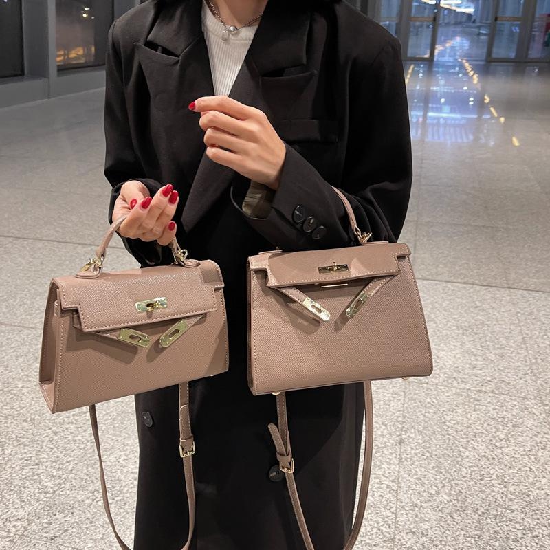 Wucifang Bags Nieuwe Handtas Dames Veelzijdige Schoudertas Messenger Bag Kleine Vierkante Tas Small kaki